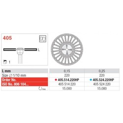 Диамантен диск 405.524.220HP - Edenta