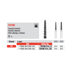 Борер диамантен T879K - Edenta