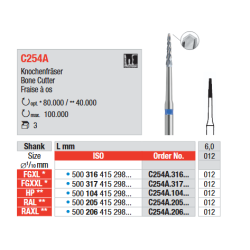 Костна фреза за турбина EDENTA C254A.317.012 Костна фреза за турбина EDENTA C254A.317.012