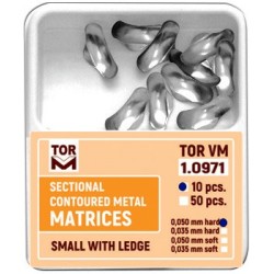 Метални секционални матрици Sectional Contoured Metal Matrices 1.0971, 1.0972, 1.0973,1.0974,1.0975,1.0976 - TOR VM Метални секционални матрици Sectional Contoured Metal Matrices 1.0971, 1.0972, 1.0973,1.0974,1.0975,1.0976 - TOR VM