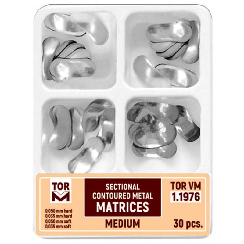 Метални секционални матрици Sectional Contoured Metal Matrices 1.1972, 1.1973, 1.1976 - TOR VM