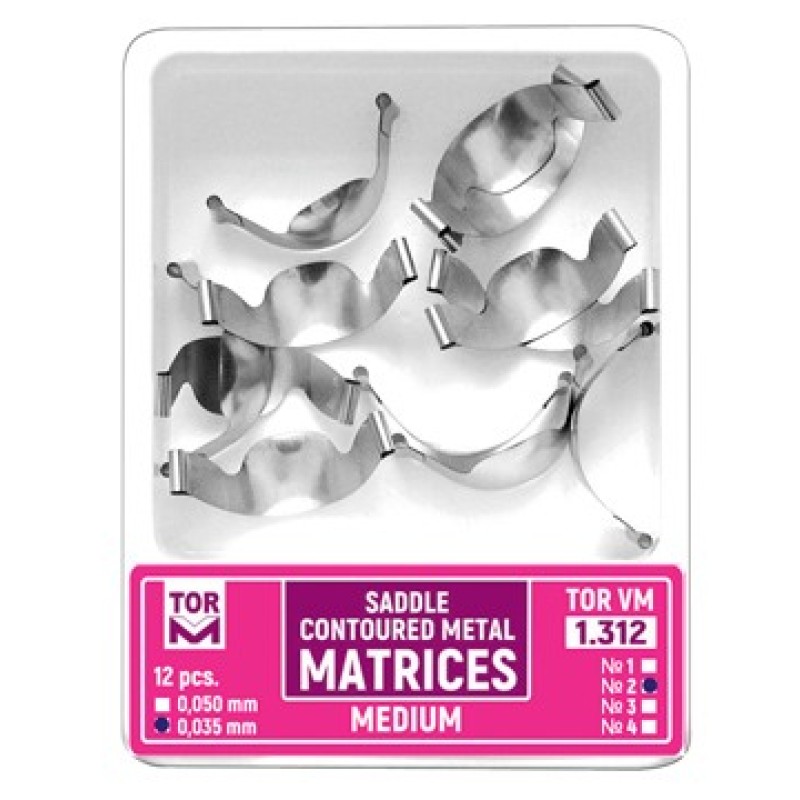 Метални седловидни матрици Saddle Contoured Matrices 1.311,1.312,1.313 - TOR VM