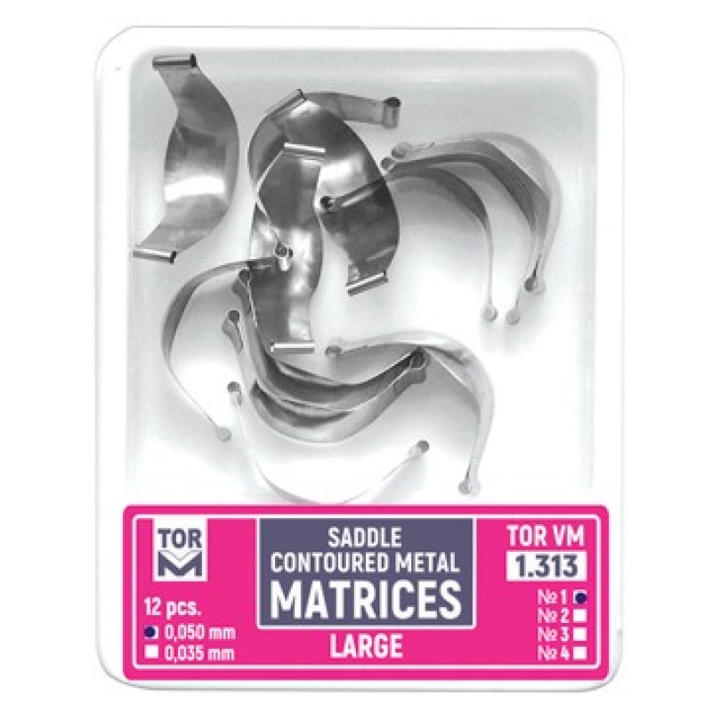 Метални седловидни матрици Saddle Contoured Matrices 1.311,1.312,1.313 - TOR VM