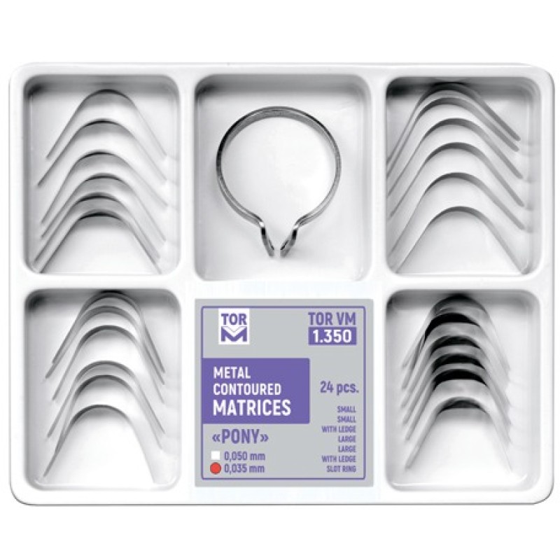 Метални матрици PONY matrices Kit with Slot Ring 1.350 - TOR VM