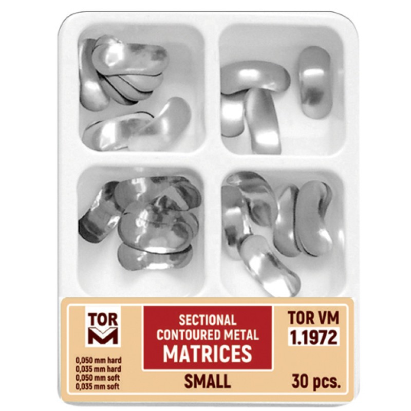 Метални секционални матрици Sectional Contoured Metal Matrices 1.1972, 1.1973, 1.1976 - TOR VM