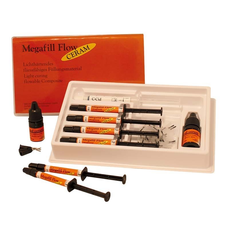 Фотокомпозит течен Megafill flow Ceram комплект - Megadenta